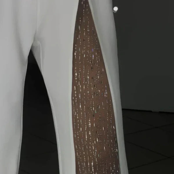 Glitzernder One-Shoulder-Jumpsuit